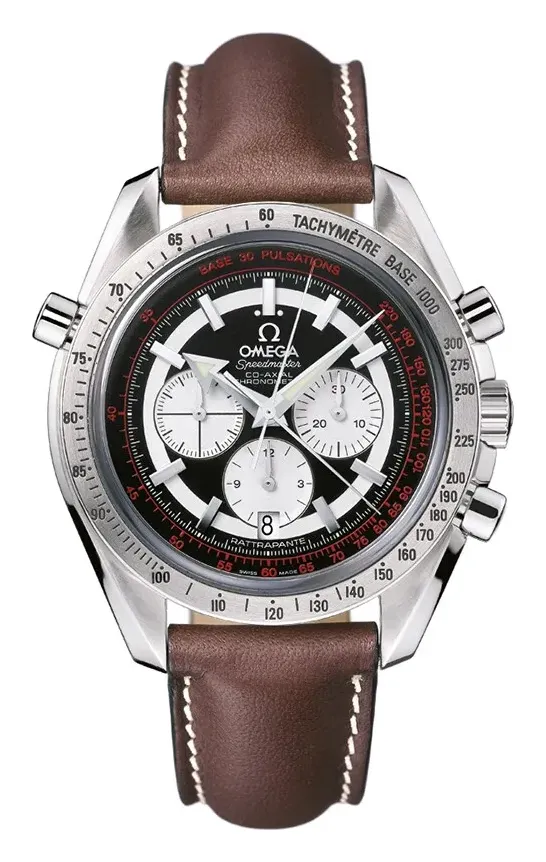Omega Speedmaster Broad Arrow Co-Axial Rattrapante 3882.51.37, reference 3882.51.37, black dial, stainless steel case