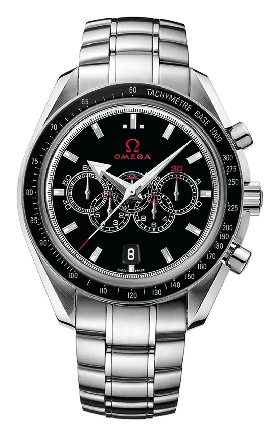 Omega Speedmaster Co-Axial 321.30.44.52, reference 321.30.44.52.01.001, black dial, stainless steel case