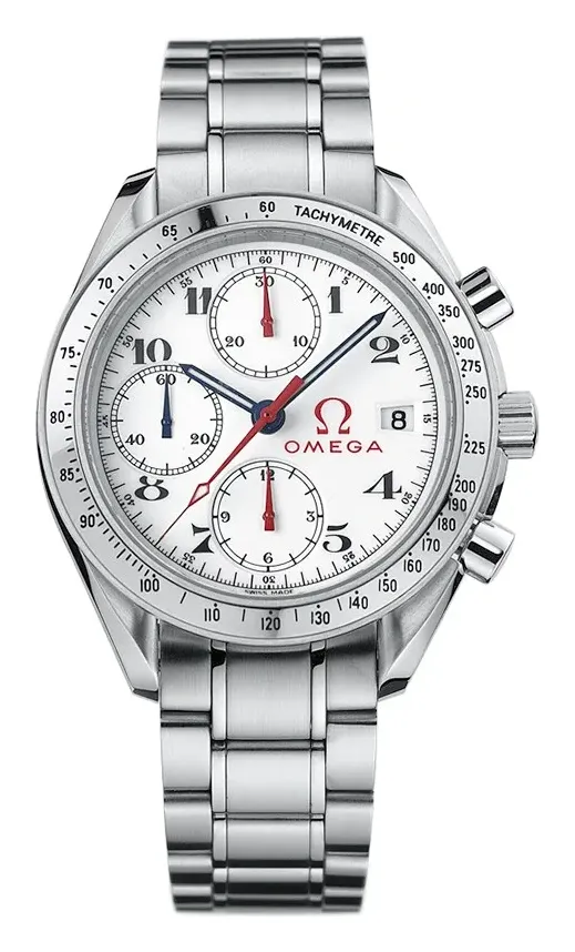 Omega Speedmaster Date 3513.20.00, reference 3513.20.00, white dial, stainless steel case