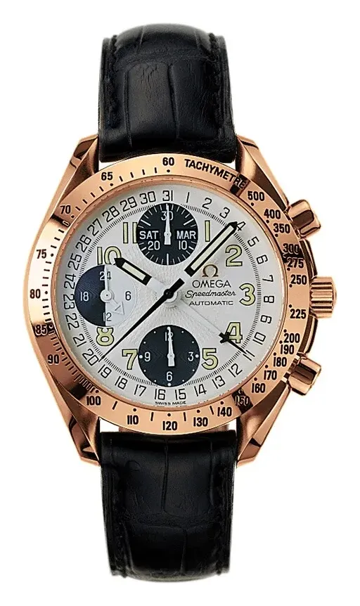Omega Speedmaster Date 39 3623.33.01, reference 3623.33.01, silver dial, rose gold case