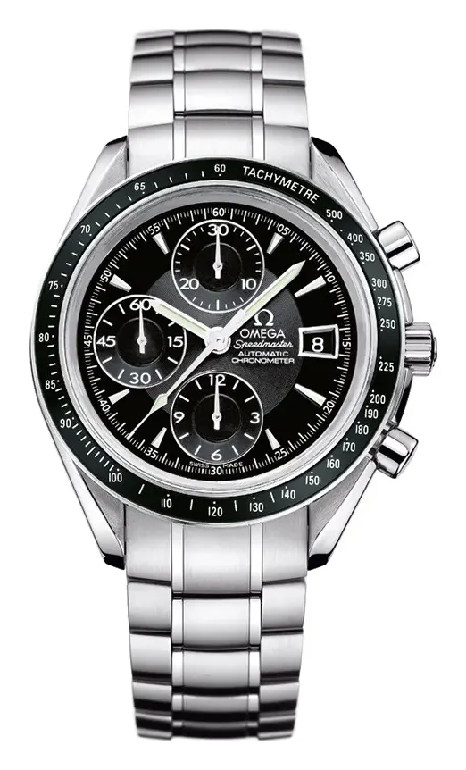 Omega Speedmaster Date 40 3210.50.00, reference 3210.50.00, black dial, stainless steel case