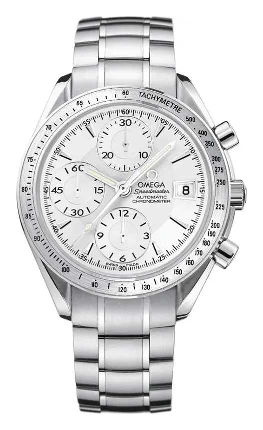 Omega Speedmaster Date 40 3211.30.00, reference 3211.30.00, silver dial, stainless steel case