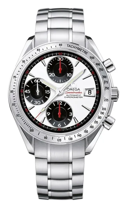 Omega Speedmaster Date 40 3211.31.00, reference 3211.31.00, white dial, stainless steel case