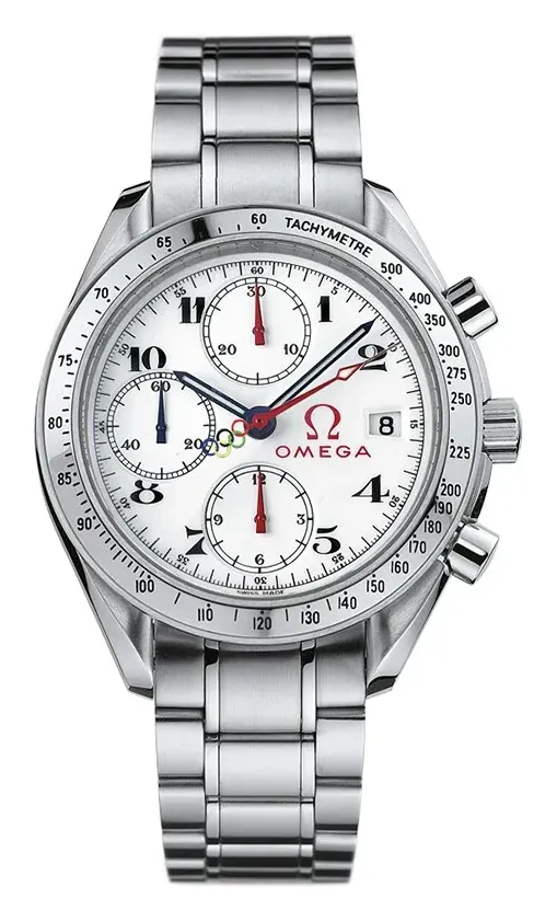 Omega Speedmaster Date 40 3516.20.00, reference 3516.20.00, white dial, stainless steel case