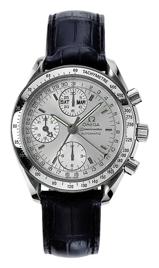 Omega Speedmaster Day-Date 39 3823.30.01, reference 3823.30.01, silver dial, stainless steel case