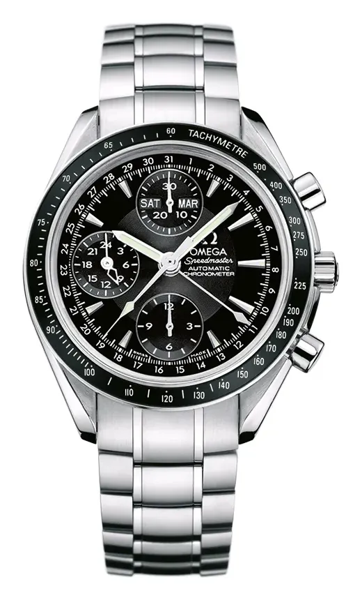 Omega Speedmaster Day-Date 40 3220.50.00, reference 3220.50.00, black dial, stainless steel case