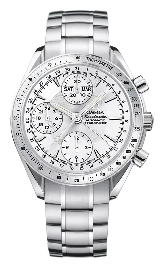 Omega Speedmaster Day-Date 40 3221.30.00, reference 3221.30.00, silver dial, stainless steel case