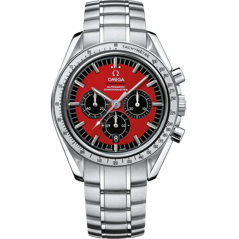 Omega Speedmaster Michael Schumacher 3506.61.00, reference 3506.61.00, red dial, stainless steel case
