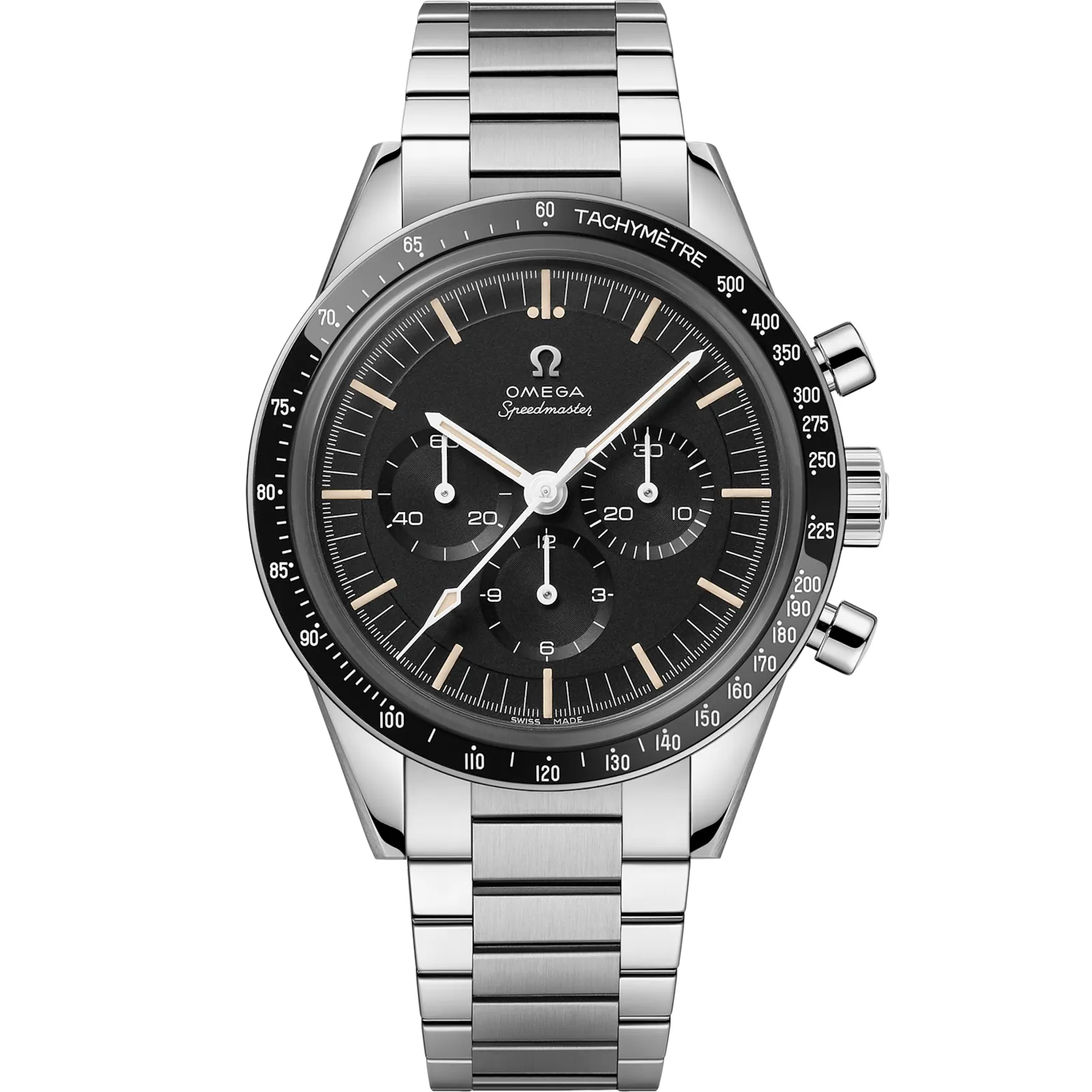 Omega Speedmaster Moonwatch 39.7 321, reference 311.30.40.30.01.001, black dial, stainless steel case