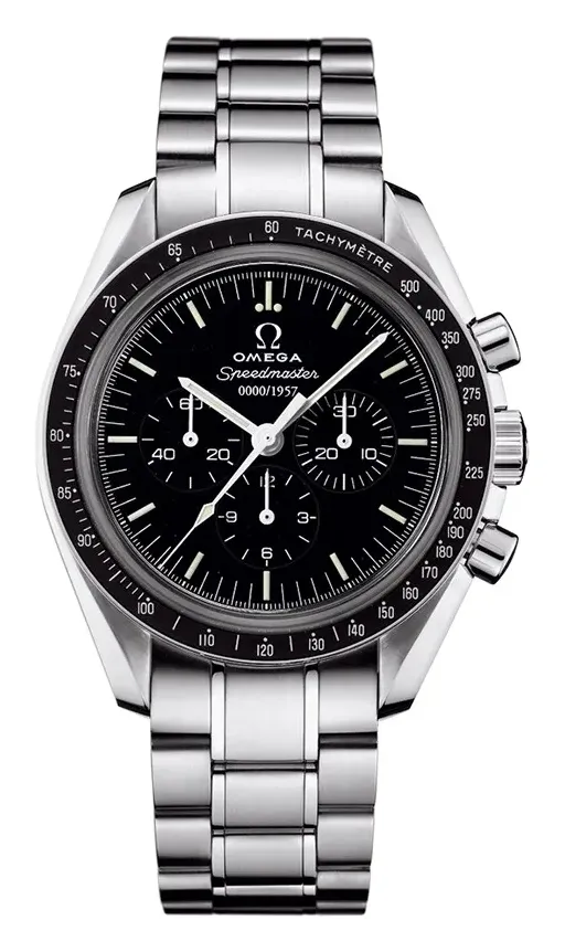 Omega Speedmaster Moonwatch Anniversary 311.33.42.50, reference 311.33.42.50.01.001, black dial, stainless steel case