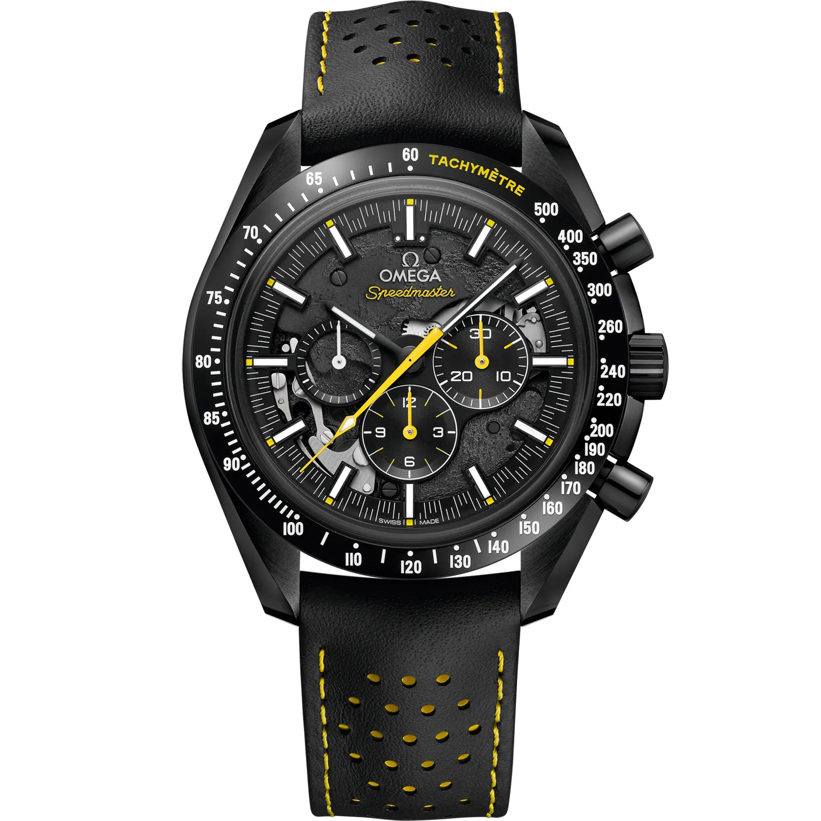 Omega Speedmaster Moonwatch Dark Side of the Moon Alinghi, reference 311.92.44.30.01.001, black dial, ceramic case