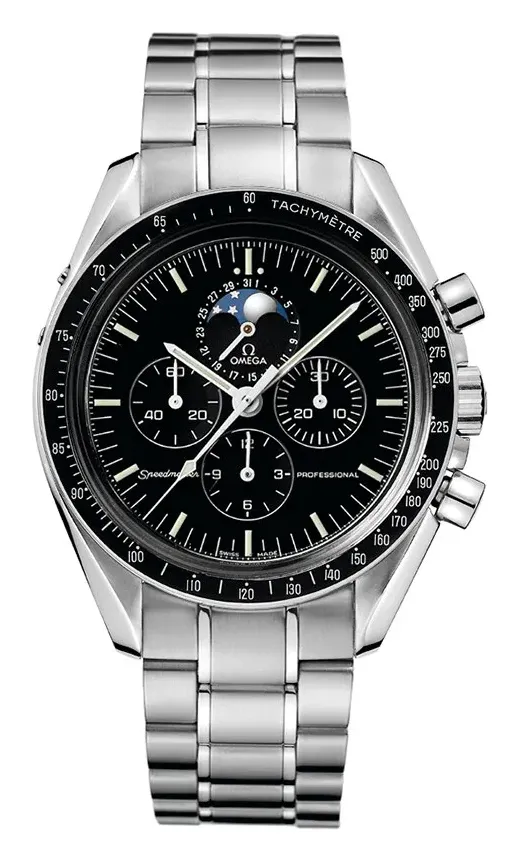 Omega Speedmaster Professional Moonphase 3576.50.00, reference 3576.50.00, black dial, stainless steel case