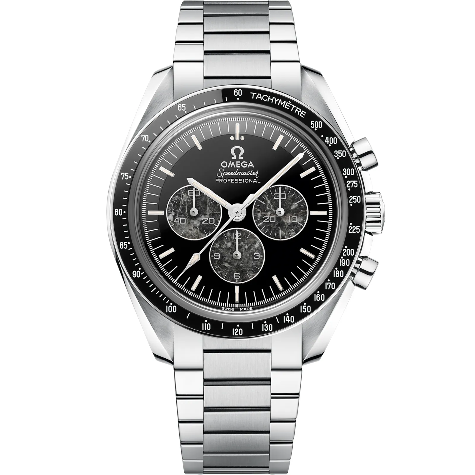 Omega Speedmaster Professional Moonwatch 321 311.90.42.30, reference 311.90.42.30.99.002, black dial, platinum case