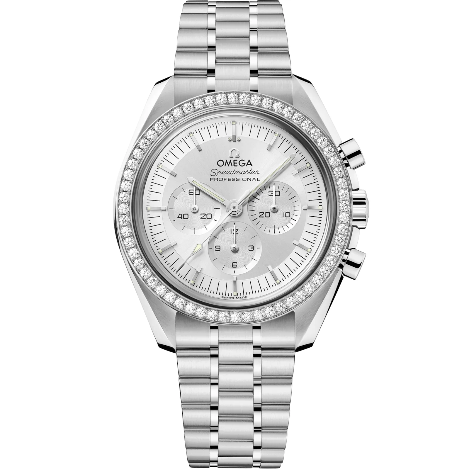 Omega Speedmaster Professional Moonwatch 3861 Canopus, reference 310.55.42.50.02.001, silver dial, white gold case