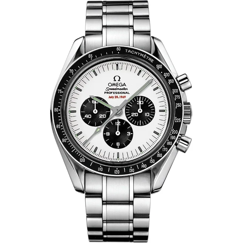 Omega Speedmaster Professional Moonwatch Apollo 11 35th Anniversary, reference 3569.31.00, white dial, stainless steel case