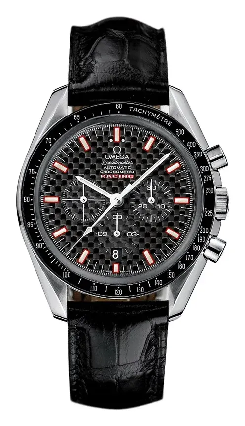Omega Speedmaster Racing Chronometer 3852.59.11, reference 3852.59.11, black dial, stainless steel case