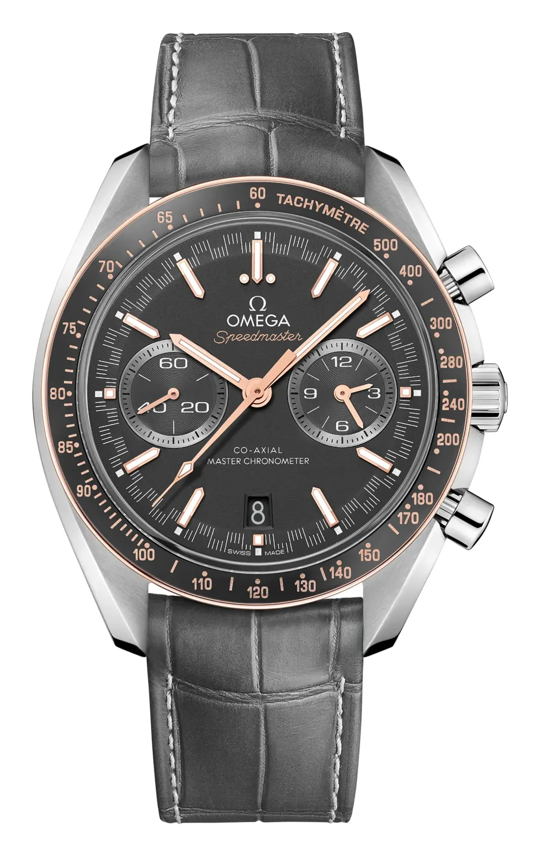 Omega Speedmaster Racing Master Co-Axial 329.23.44.51, reference 329.23.44.51.06.001, grey dial, stainless steel case