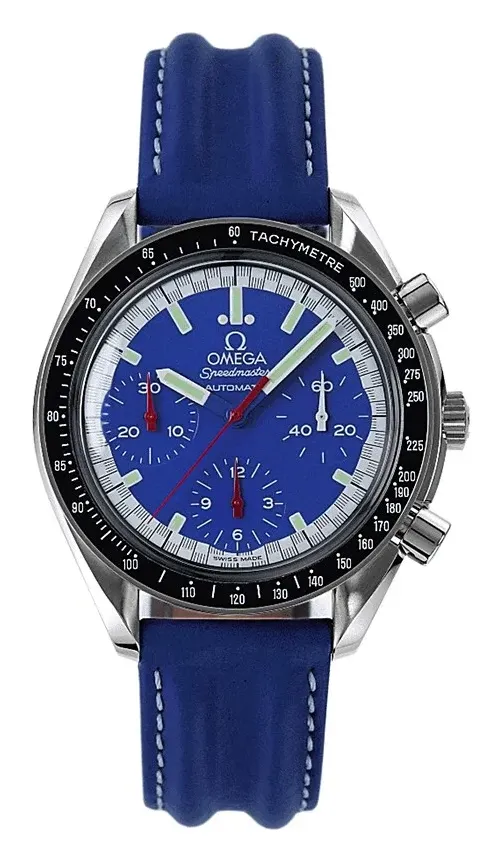 Omega Speedmaster Reduced 3810.81.08, reference 3810.81.08, blue dial, stainless steel case