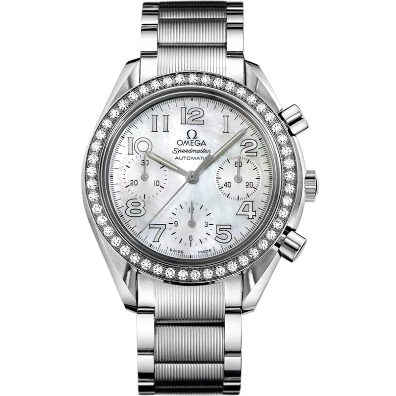 Omega Speedmaster Reduced Ladies 3535.70.00, reference 3535.70.00, white dial, stainless steel case