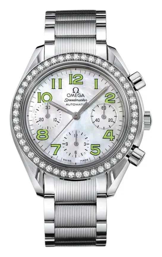 Omega Speedmaster Reduced Ladies 3535.72.00, reference 3535.72.00, white dial, stainless steel case
