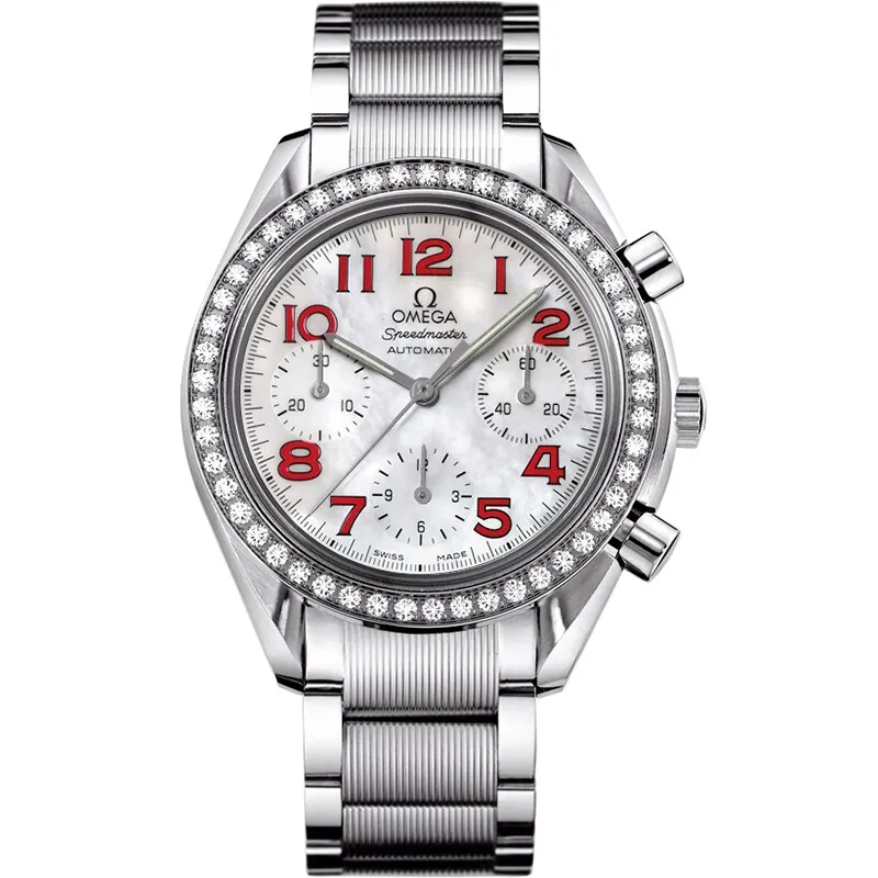 Omega Speedmaster Reduced Ladies 3535.79.00, reference 3535.79.00, white dial, stainless steel case