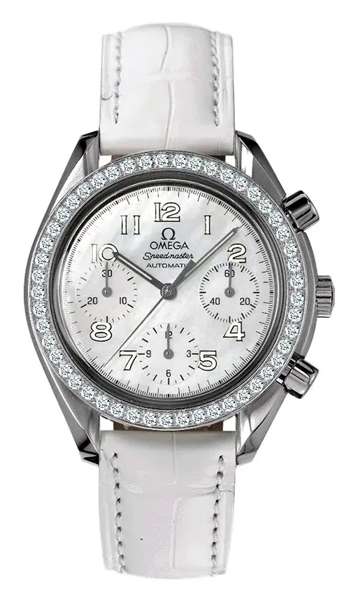 Omega Speedmaster Reduced Ladies 3815.70.36, reference 3815.70.36, white dial, stainless steel case