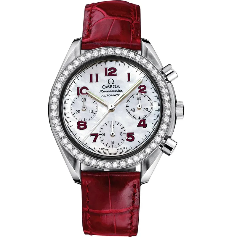 Omega Speedmaster Reduced Ladies 3815.79.40, reference 3815.79.40, white dial, stainless steel case