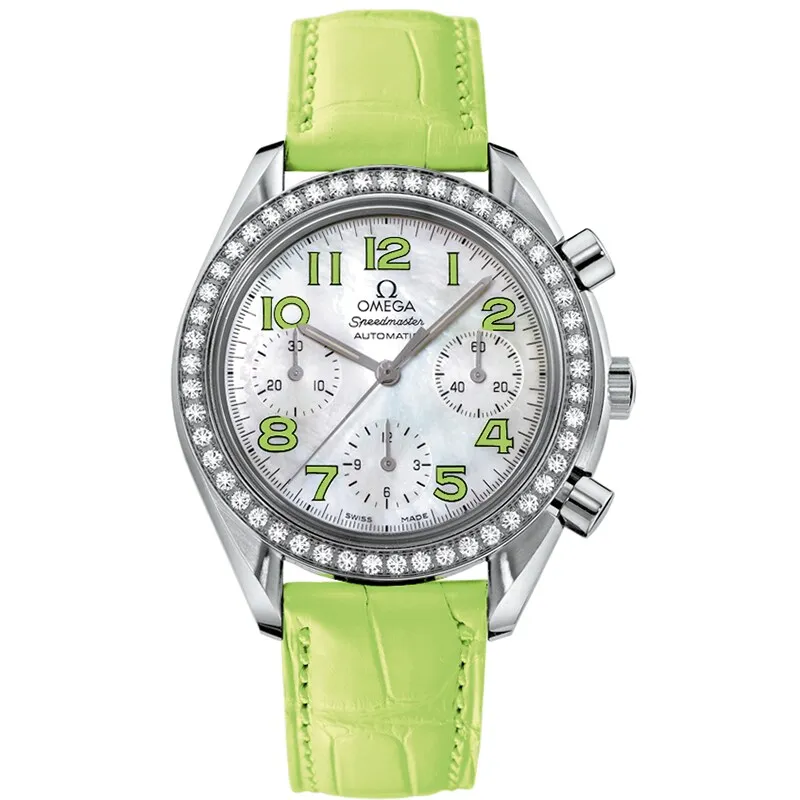 Omega Speedmaster Reduced Ladies 3835.72.35, reference 3835.72.35, white dial, stainless steel case