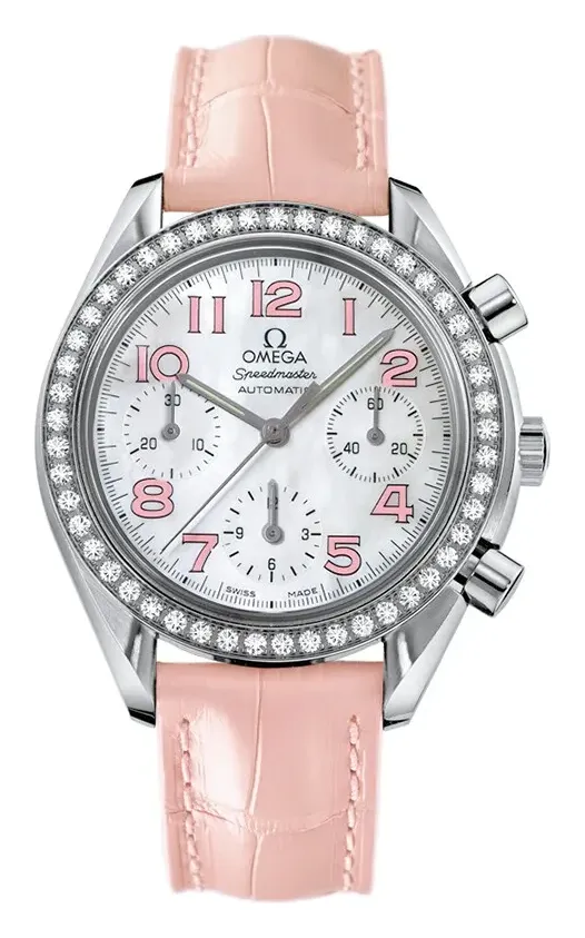 Omega Speedmaster Reduced Ladies 3835.74.34, reference 3835.74.34, white dial, stainless steel case