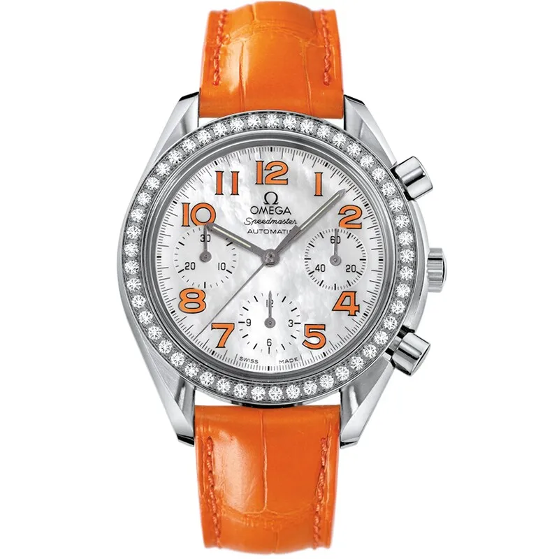 Omega Speedmaster Reduced Ladies 3835.78.38, reference 3835.78.38, white dial, stainless steel case