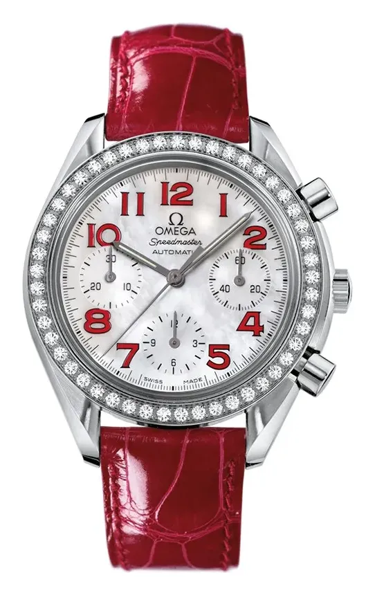 Omega Speedmaster Reduced Ladies 3835.79.40, reference 3835.79.40, white dial, stainless steel case