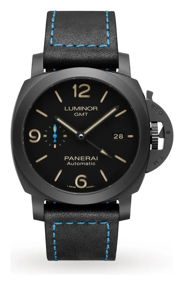 Panerai Luminor 1950 3 Days GMT Automatic 44mm, reference PAM01441, black dial, ceramic case