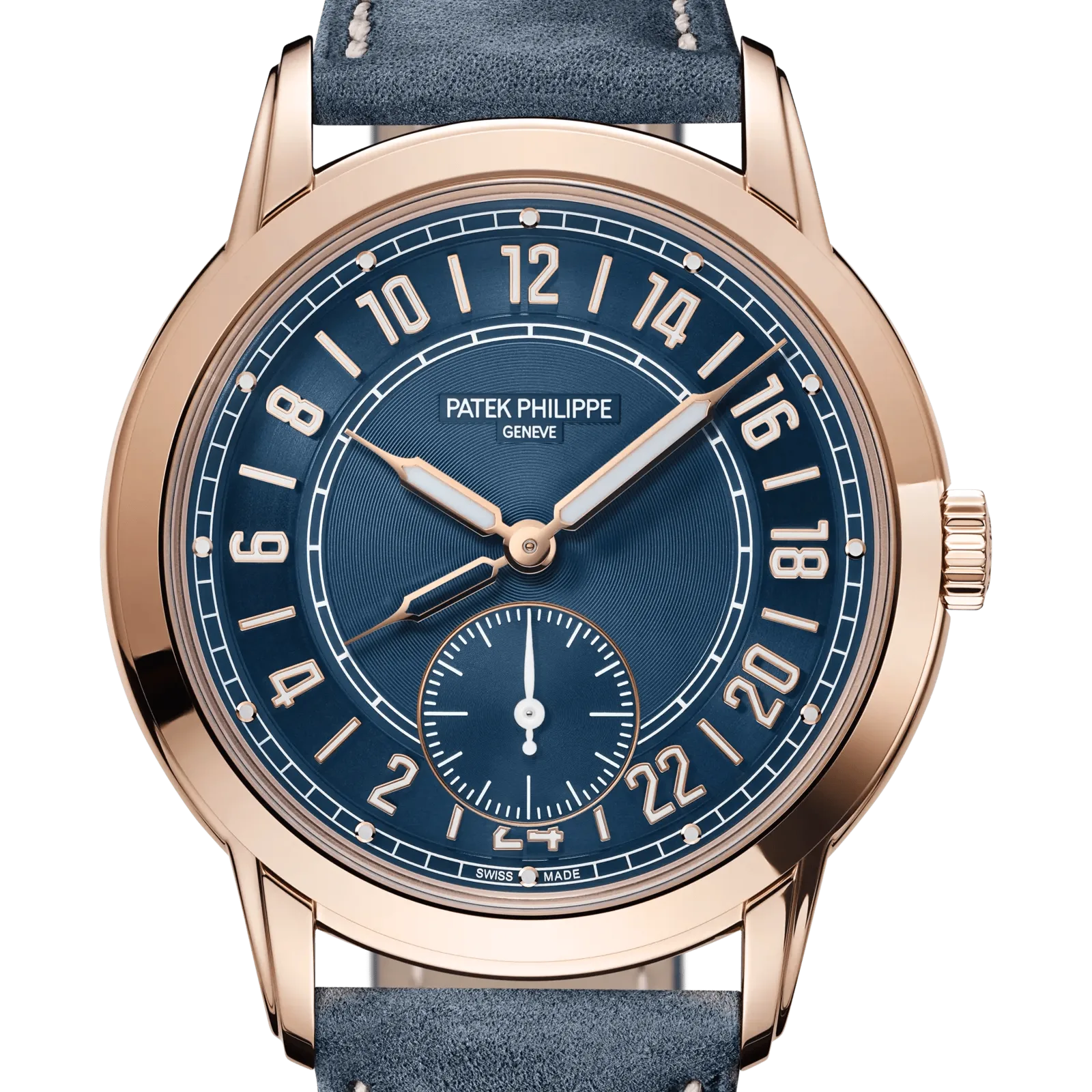 Patek Philippe Complications 5224R-001, reference 5224R-001, blue dial, rose gold case