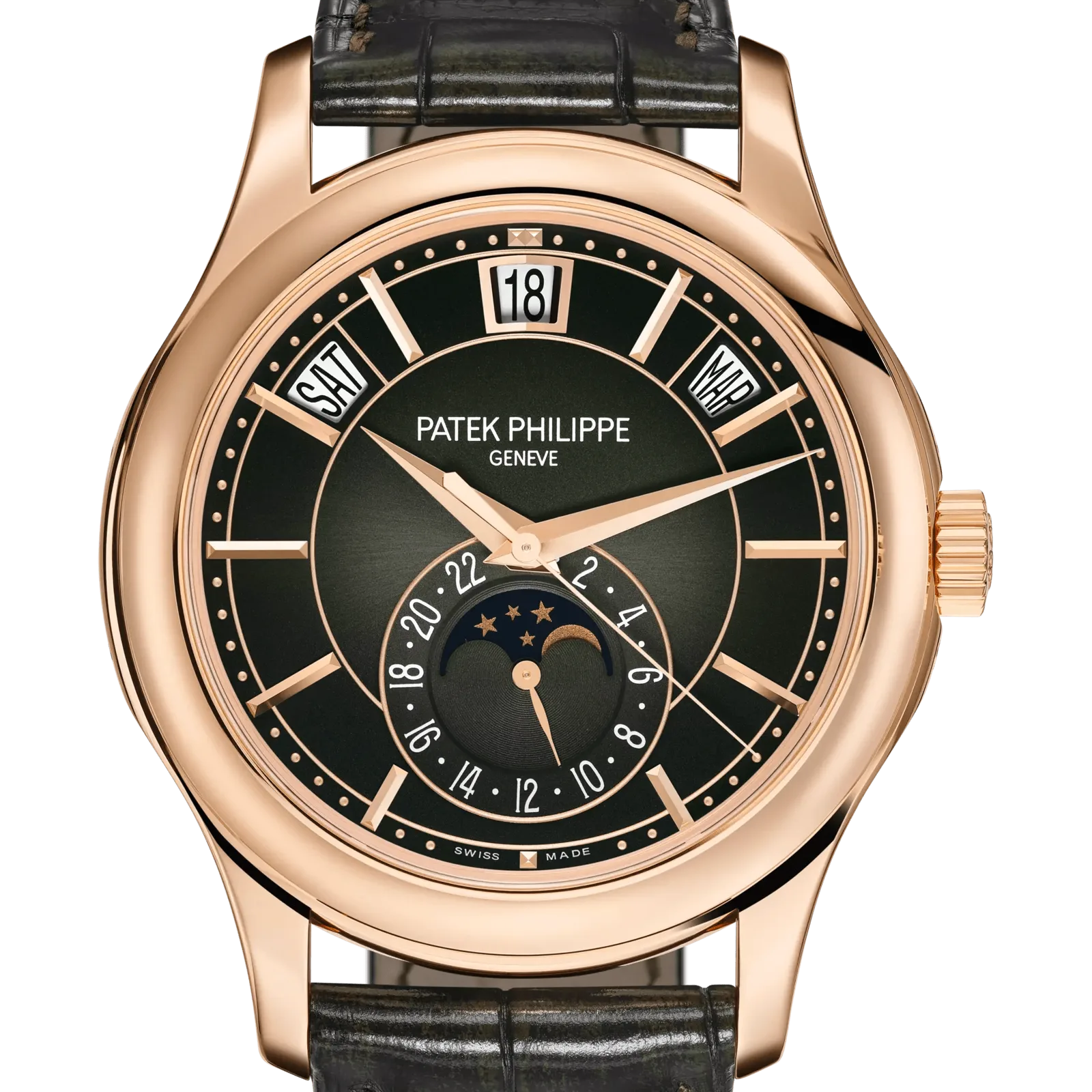 Patek Philippe Complications 5205R-011, reference 5205R-011, rose gold case