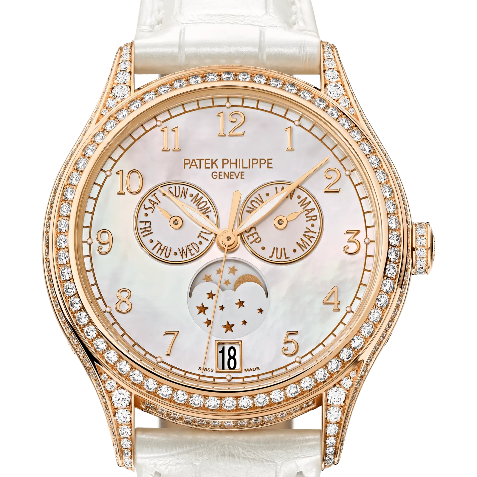 Patek Philippe Complications 4948R-001, reference 4948R-001, white dial, rose gold case