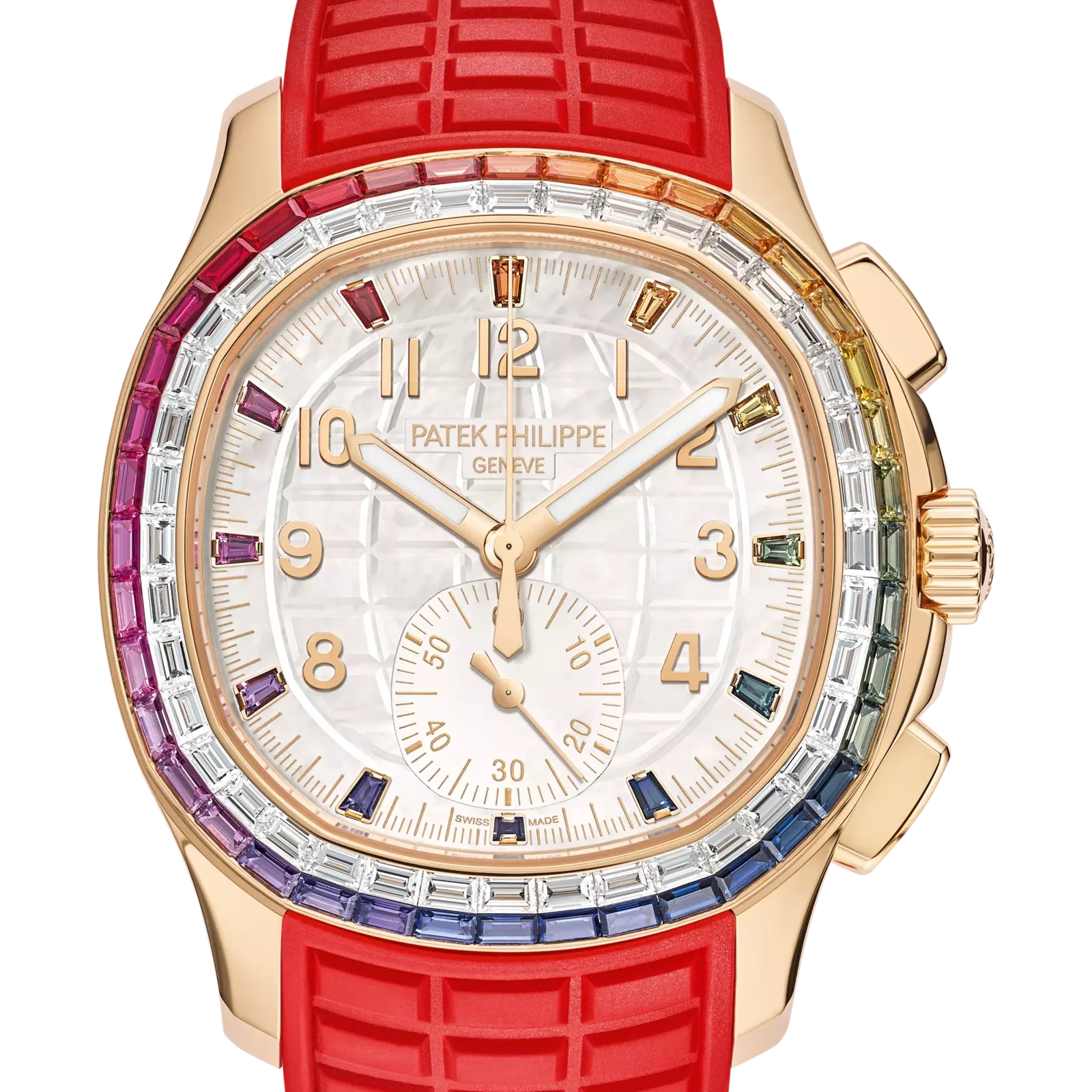 Patek Philippe Aquanaut 7968/300R-001, reference 7968/300R-001, white dial, rose gold case