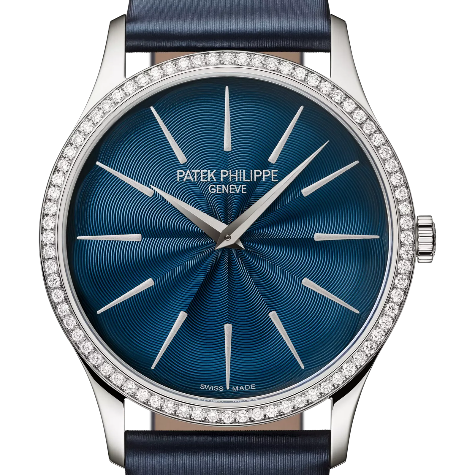 Patek Philippe Calatrava 4997/200G, reference 4997/200G-001, blue dial, white gold case