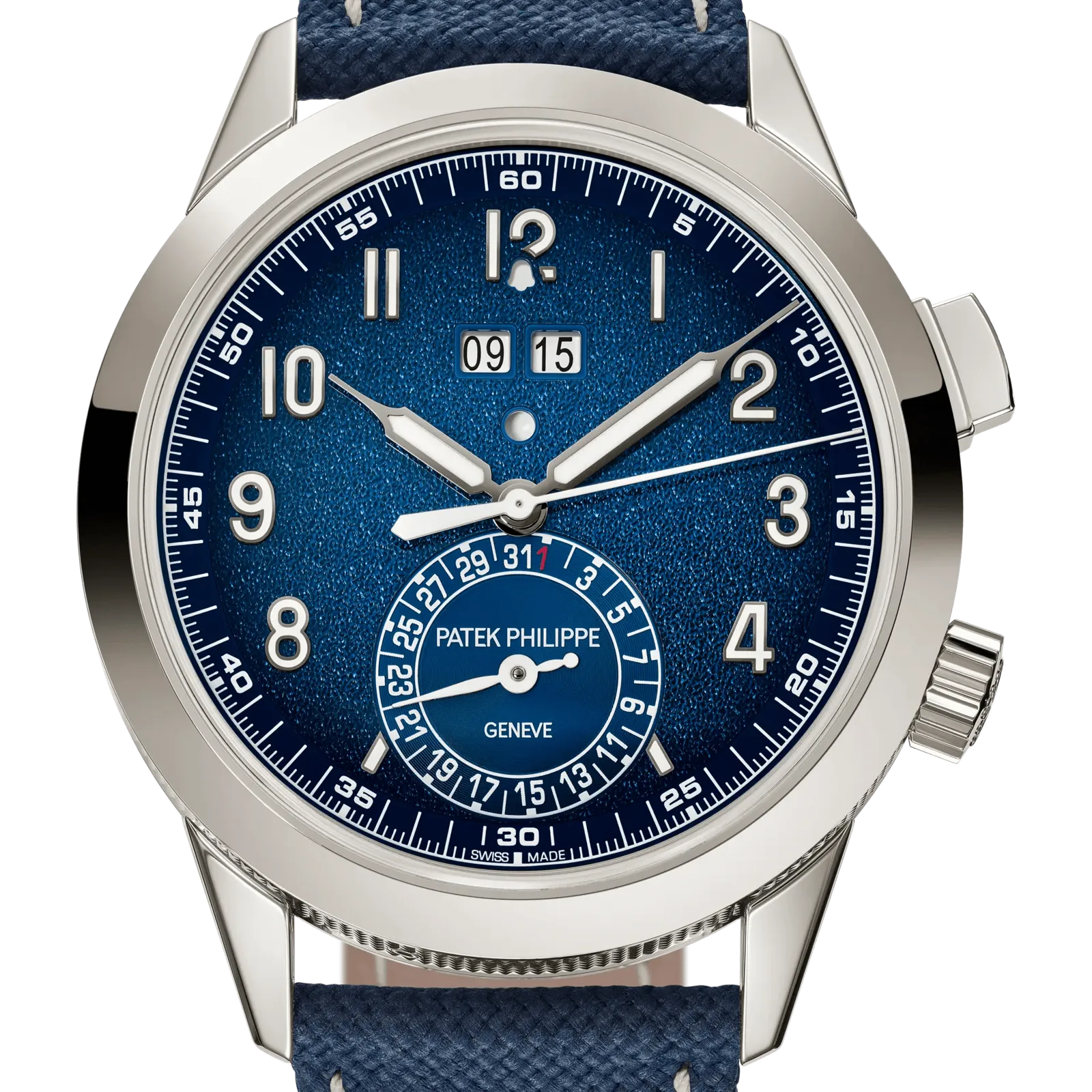 Patek Philippe Chiming Alarm, reference 5322G-001, white gold case