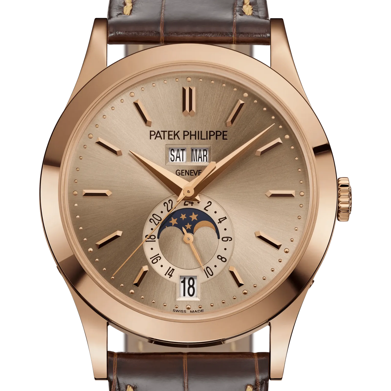 Patek Philippe Complications 5396R, reference 5396R-016, beige dial, rose gold case