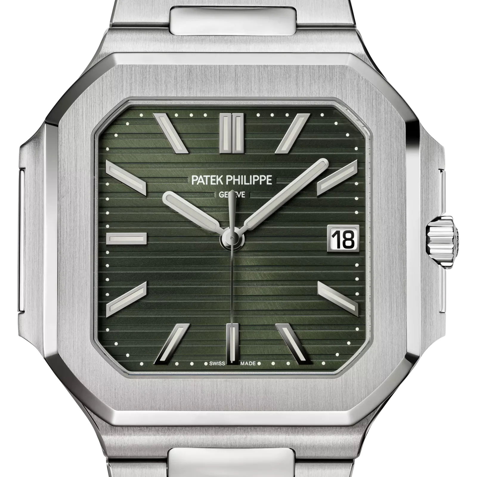 Patek Philippe Cubitus 5821/1A-001, reference 5821/1A-001, green dial, stainless steel case