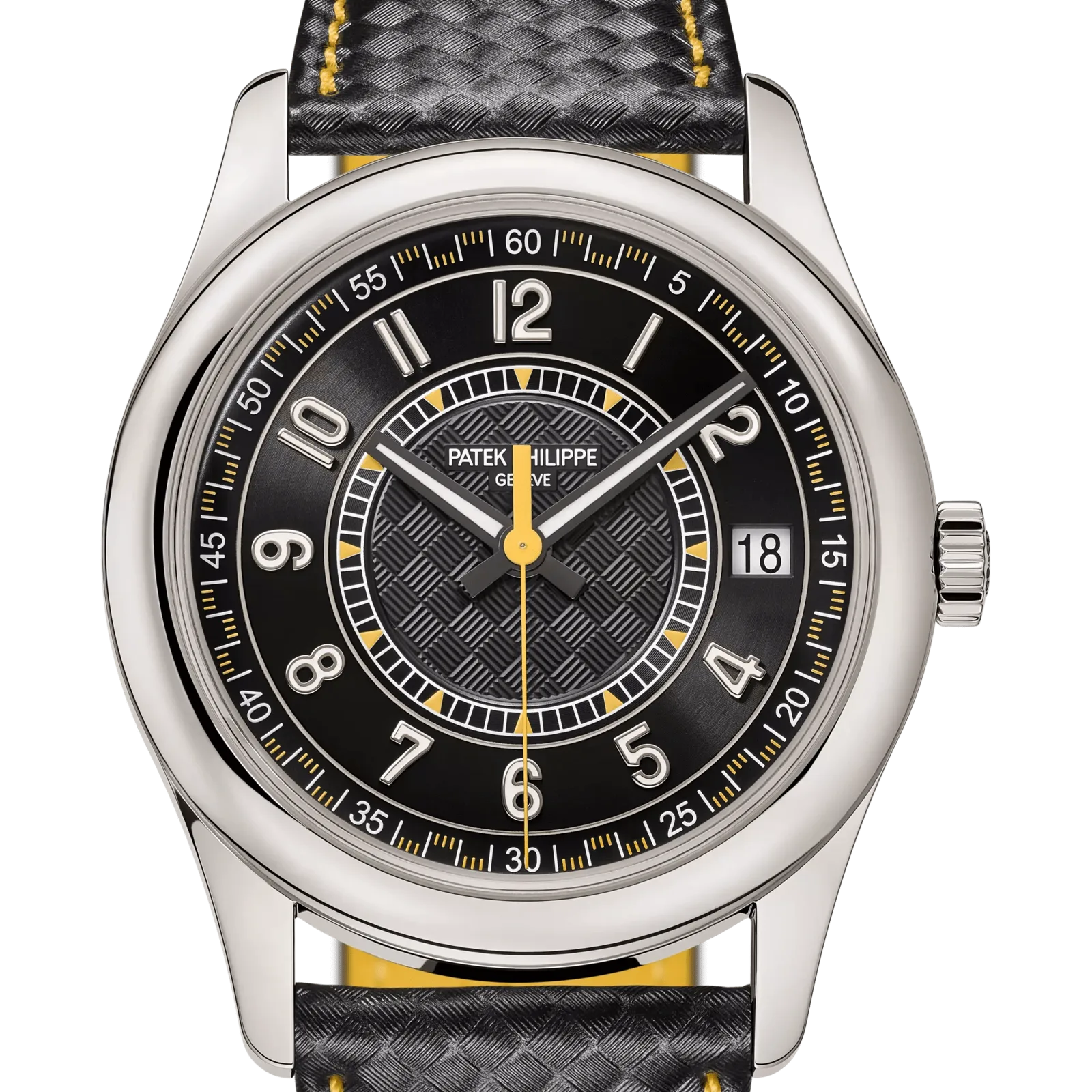 Patek Philippe Calatrava 6007G, reference 6007G-001, black dial, white gold case