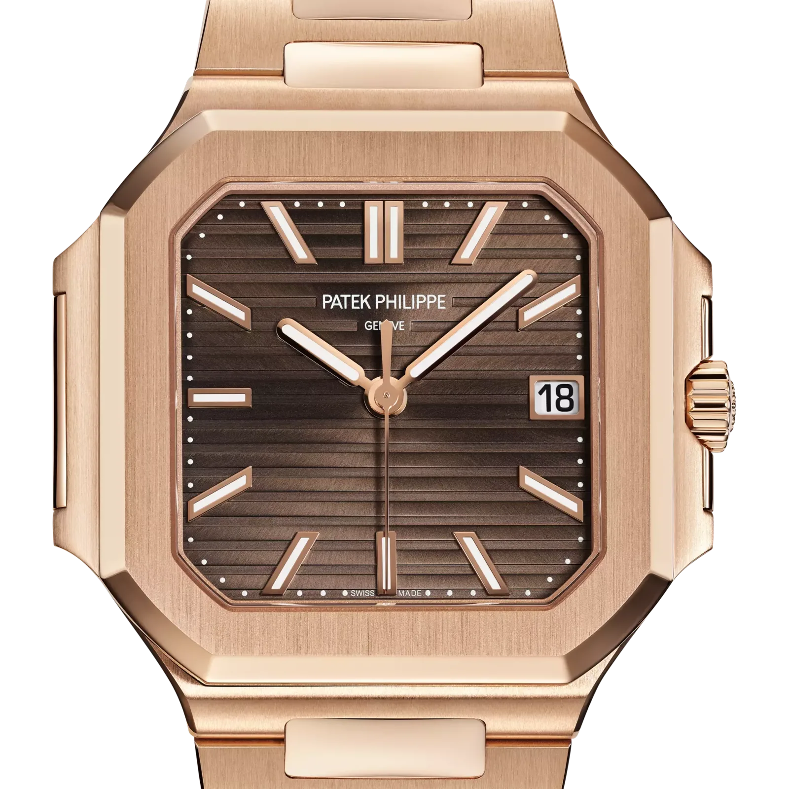Patek Philippe Cubitus 7128/1R-001, reference 7128/1R-001, brown dial, rose gold case