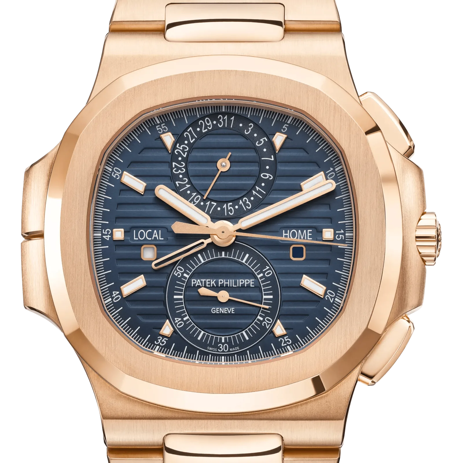 Patek Philippe Nautilus 5990/1R-001, reference 5990/1R-001, blue dial, rose gold case