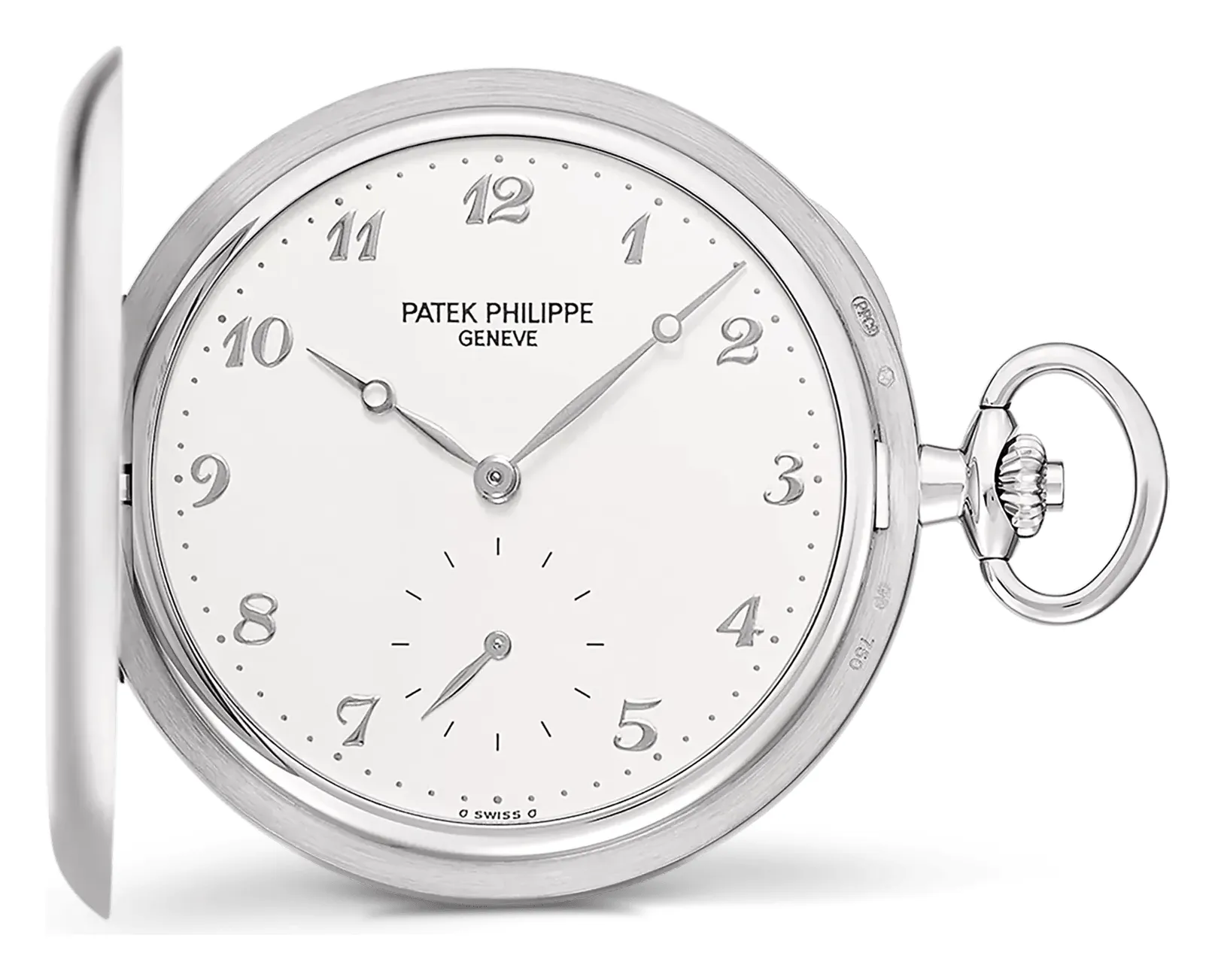 Patek Philippe Hunter-Style Pocket Watch 980G, reference 980G-010, white gold case