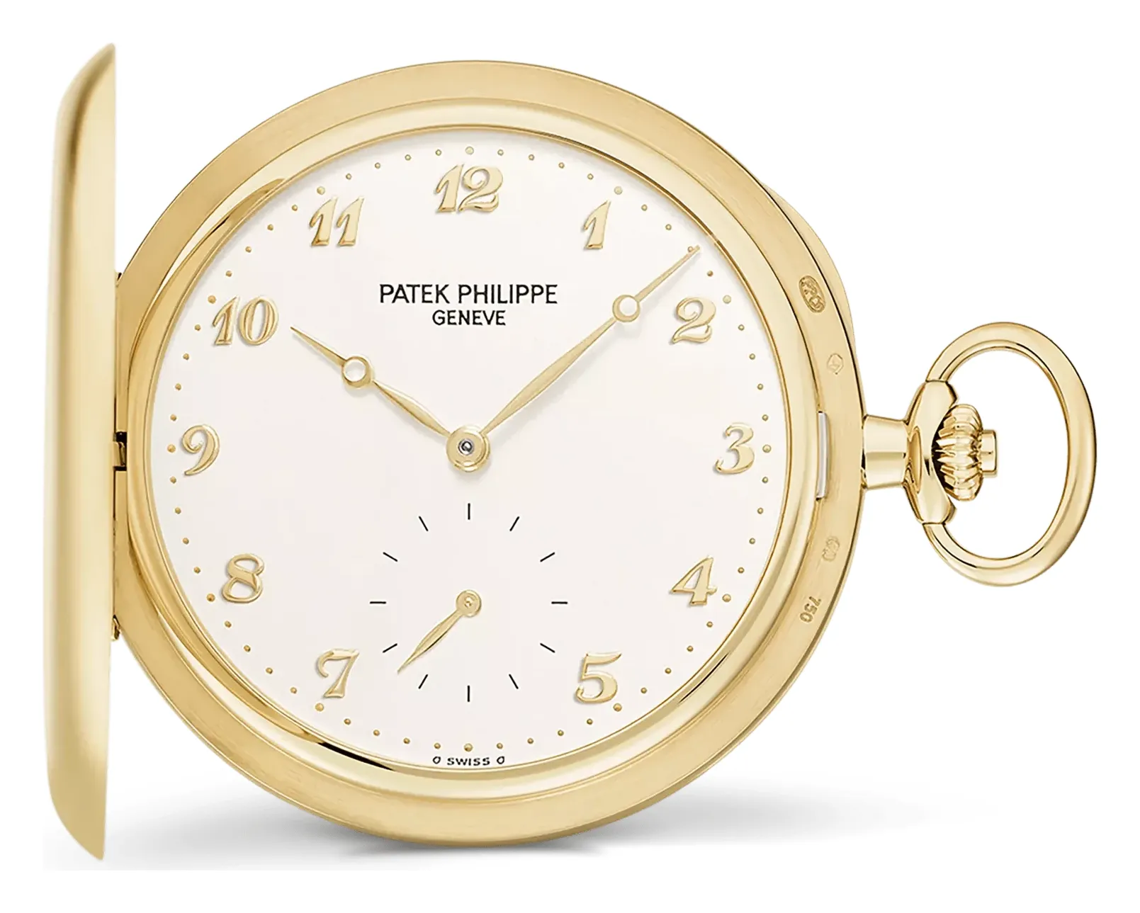 Patek Philippe Hunter-Style Pocket Watch 980J, reference 980J-011, yellow gold case