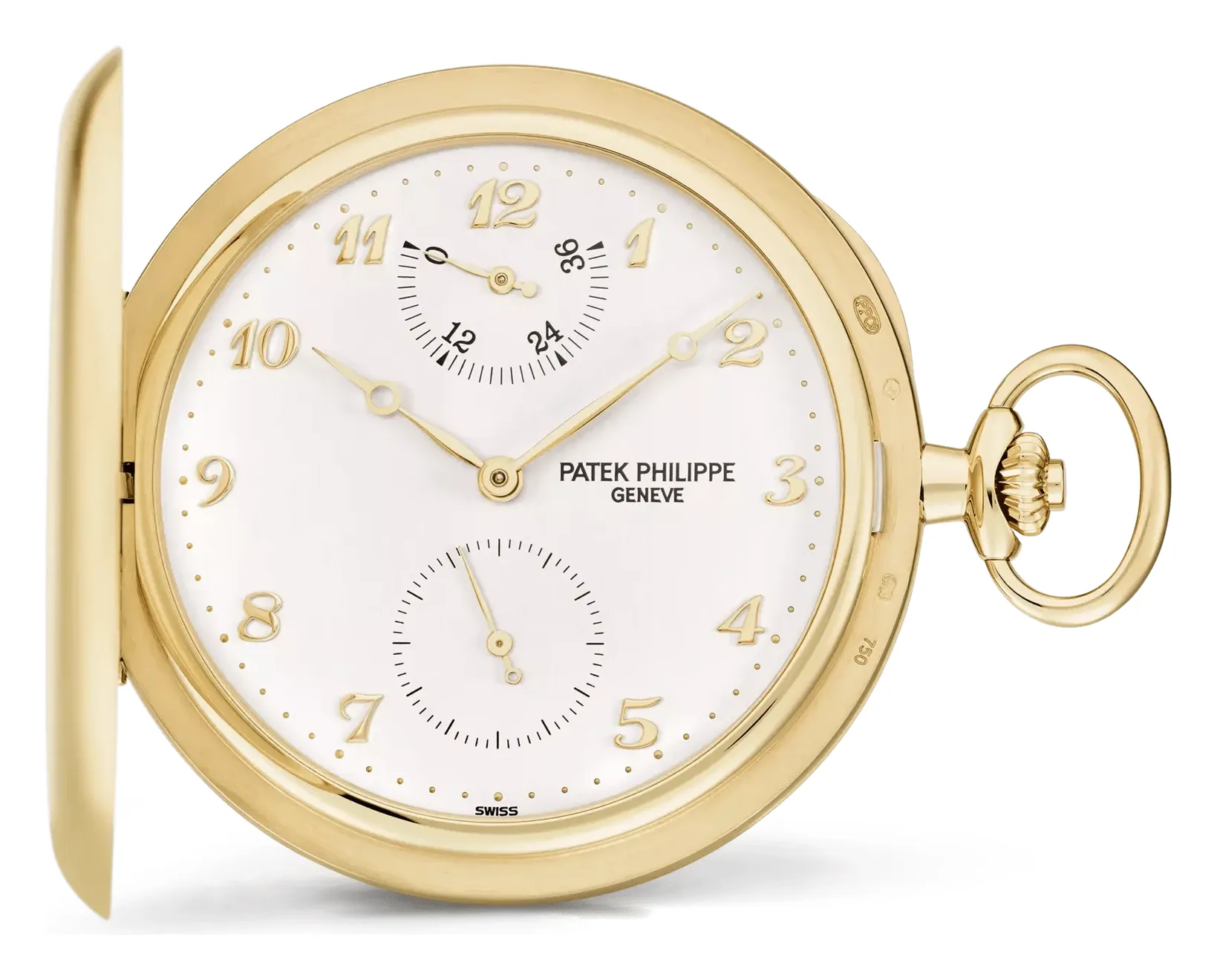 Patek Philippe Hunter-Style Pocket Watch 983J, reference 983J-001, yellow gold case