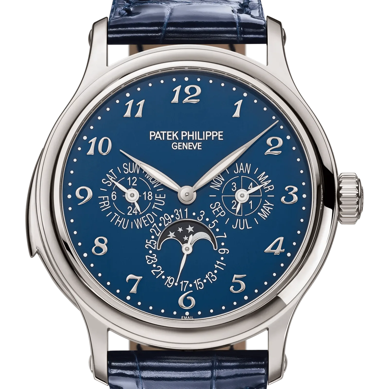 Patek Philippe Grand Complications 5374G-001, reference 5374G-001, blue dial, white gold case