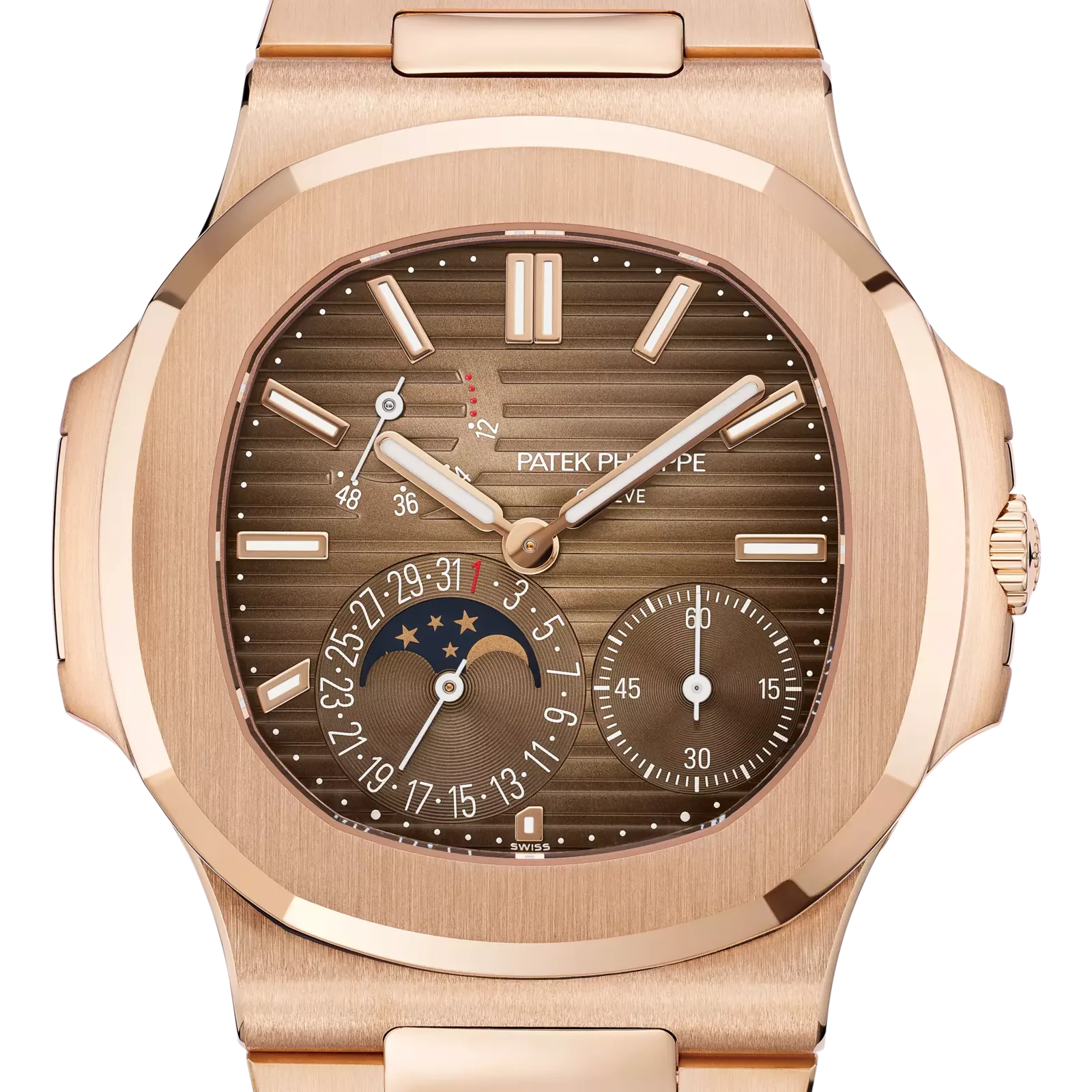 Patek Philippe Moon Phases, reference 5712/1R-001, rose gold case