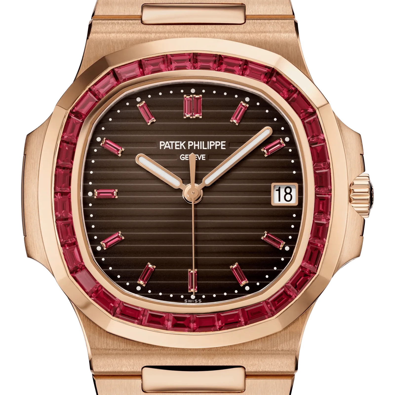 Patek Philippe Nautilus 5723/112R-001, reference 5723/112R-001, brown dial, rose gold case