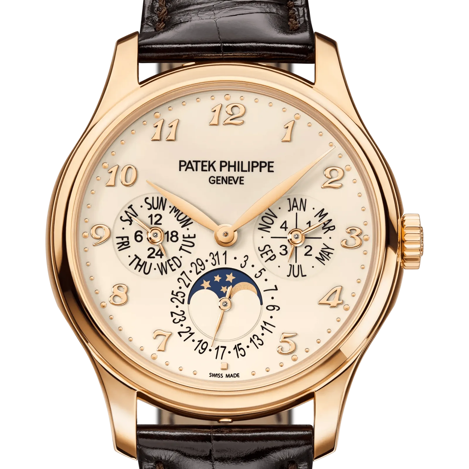 Patek Philippe Perpetual Calendar 5327R, reference 5327R-001, rose gold case